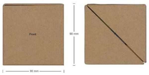 ECO Paper Cube Box Measurements