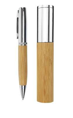 Metal Bamboo Pens with tube box bamboo