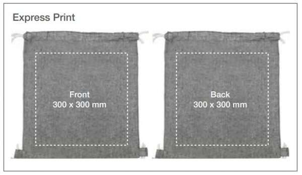 Express Print Branding Option Recycled Drawstring Bags Goshopia