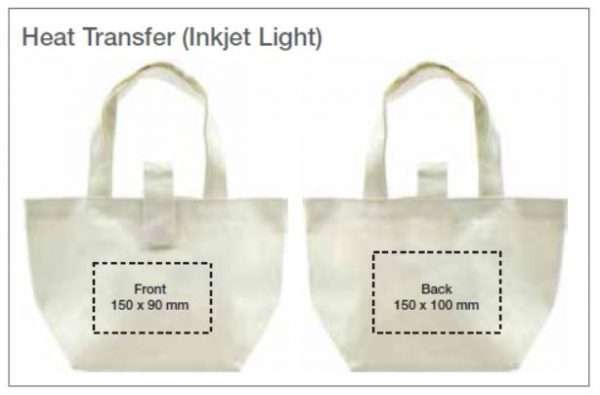 Heat Transfer Branding Option Laminated Cotton Bags