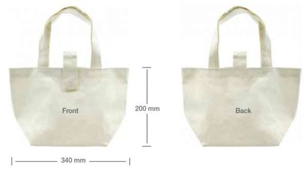 Measurements Laminated Cotton Bags