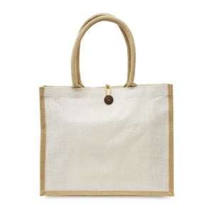 Goshopia Jute Shopping Bags with Button