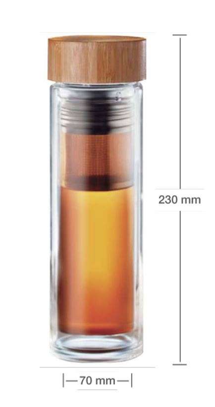 Measurement Glass and Bamboo Flask