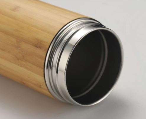 corporate goshopia Bamboo Flask with temperature display