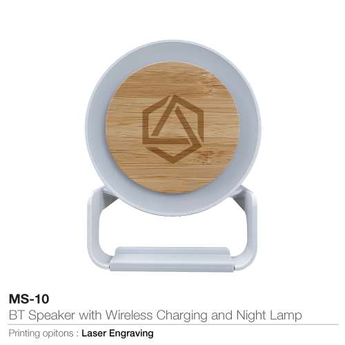BT Speaker with Charging & Night Lamp - Branding Options