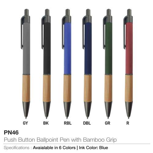 Push-Button Ballpoint Pens - Different Colours