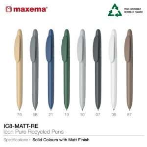 Maxema Icon Pure Recycled Pens - Product Display