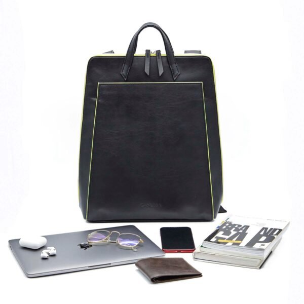 Premium Corporate Gifts in the UAE Urban Black/Yellow Vegan Laptop Backpack