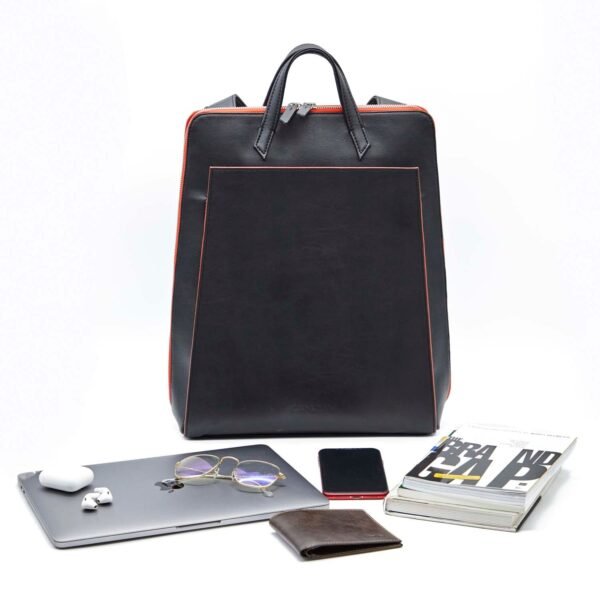 Premium Corporate Gifts in the UAE Urban Backpack Black/Red - Vegan Laptop Backpack