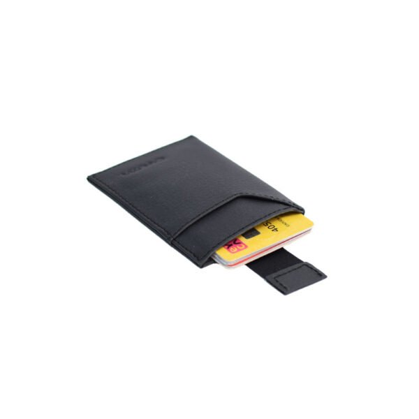 Premium Eco-friendly Corporate Gift Persimmon Slim Vegan Card holder - Black