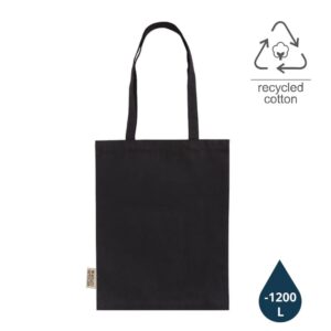 ABLAR - GRS-certified Recycled Cotton Tote Bag - Black - Shopping & Tote Bags & Backpacks - Eco-Friendly Corporate Gifts Dubai