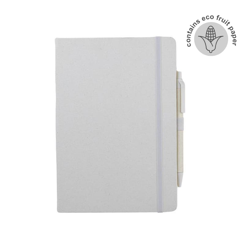 ABULA - eco-neutral® A5 Hard Cover Notebook & Pen Set - Corn Paper - Notebooks, Pads & Folders & Gift Sets - Eco-Friendly Corporate Gifts Dubai
