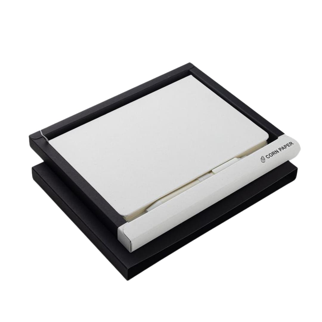 ABULA - eco-neutral® A5 Hard Cover Notebook & Pen Set - Corn Paper - Notebooks, Pads & Folders & Gift Sets - Eco-Friendly Corporate Gifts Dubai