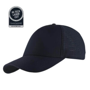 ACE - Santhome 5 Panel DryNCool® Sports Cap - Navy Blue - Caps - Eco-Friendly Corporate Gifts Dubai