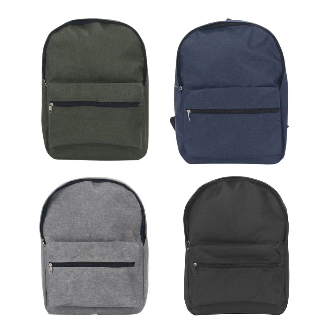AKBEZ - Promotional 15" 300D Polyester Backpack - Grey - Backpacks - Eco-Friendly Corporate Gifts Dubai
