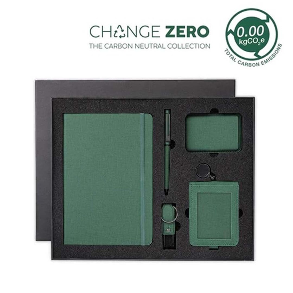 ALMADA - CHANGE ZERO Sustainable 5pc Onboarding Gift Set - Green - Gift Sets & For your Office - Eco-Friendly Corporate Gifts Dubai
