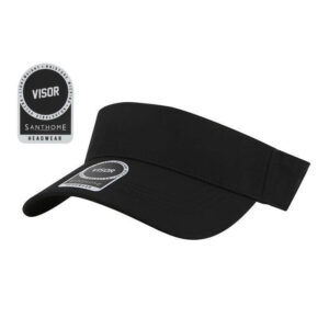 APEX - Santhome® Visor Cap - Black - Caps - Eco-Friendly Corporate Gifts Dubai