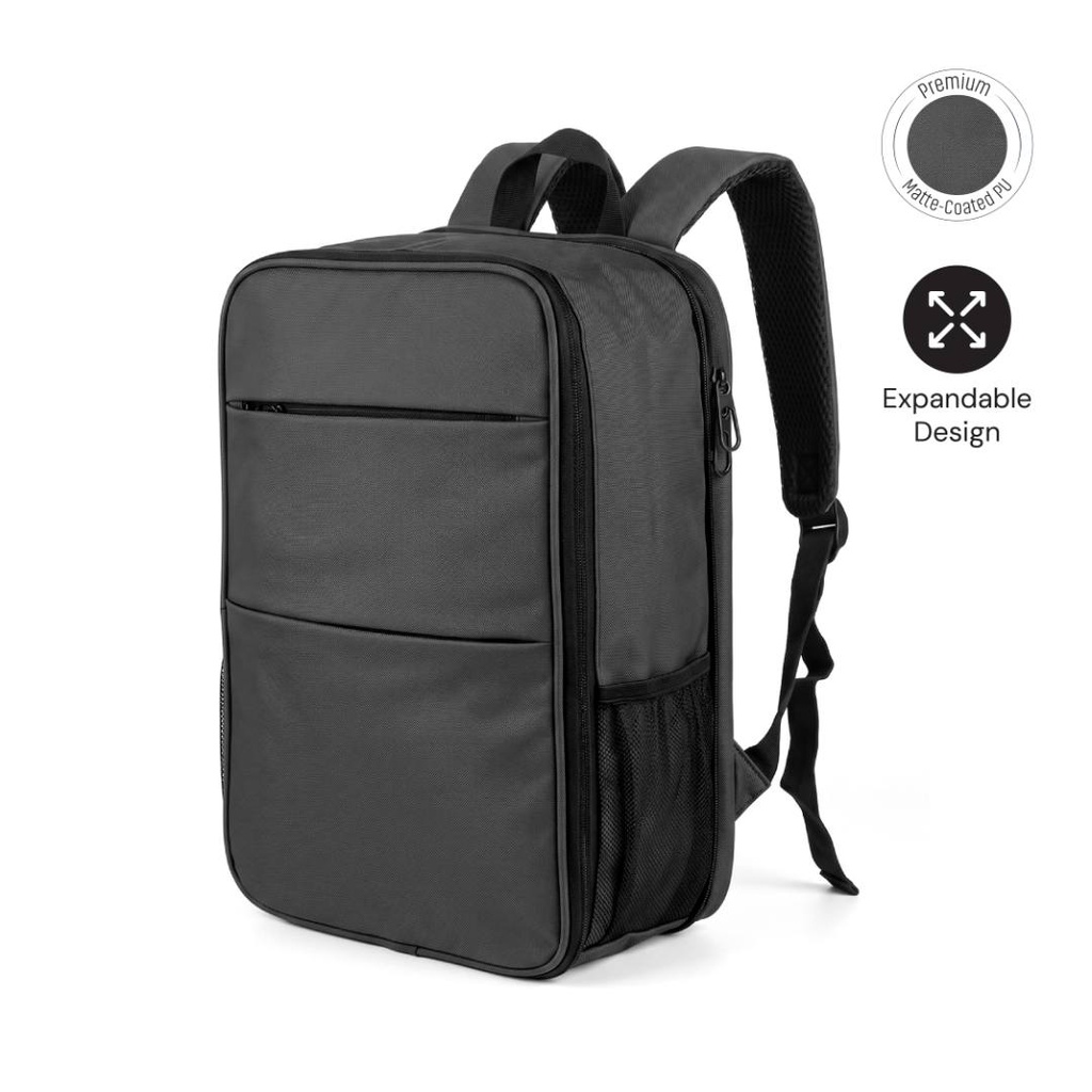 ASHFORD - Giftology Expandable Backpack - Black - Backpacks - Eco-Friendly Corporate Gifts Dubai