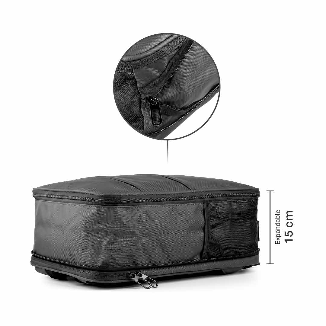 ASHFORD - Giftology Expandable Backpack - Black - Backpacks - Eco-Friendly Corporate Gifts Dubai