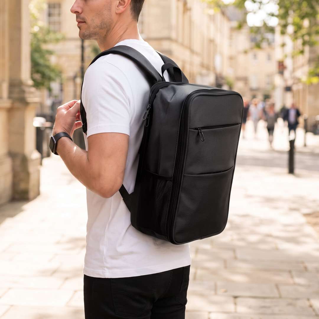 ASHFORD - Giftology Expandable Backpack - Black - Backpacks - Eco-Friendly Corporate Gifts Dubai