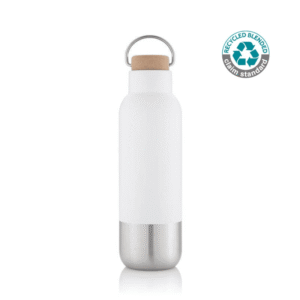 AVERSA - Hans Larsen RCS Recycled Stainless Steel Insulated Water Bottle - White - Flasks & Bottles & Mugs & Cups - Eco-Friendly Corporate Gifts Dubai