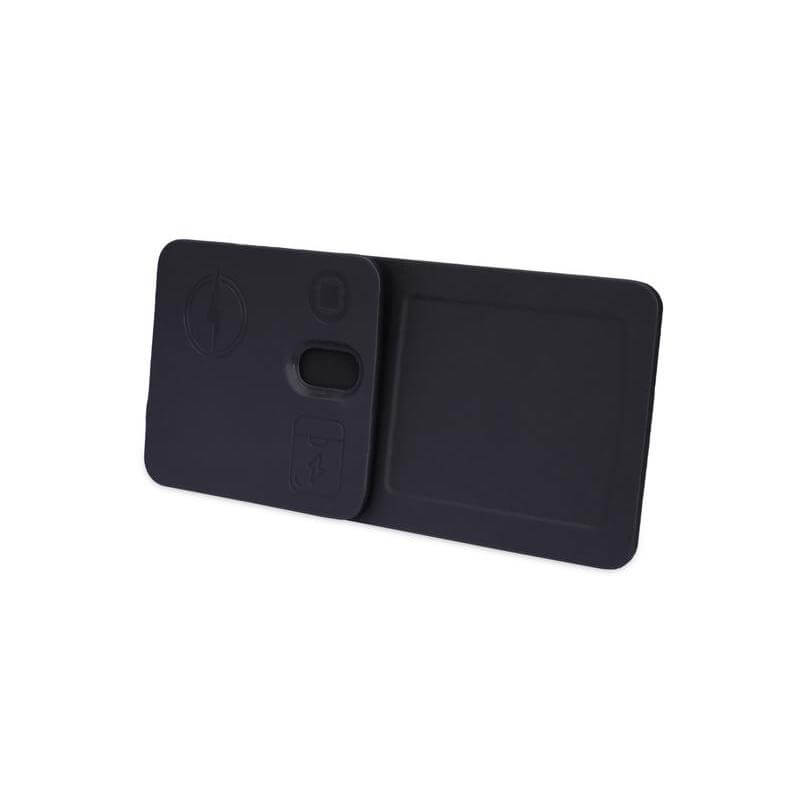 AVRON - Giftology 3-in-1 Magnetic Wireless Charger Desk Tray - Black - Chargers & Mouse pads - Eco-Friendly Corporate Gifts Dubai