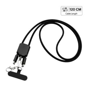 AXON - Giftology USB Type-C Lanyard Cable - Black - Mobile & Phone Accessories - Eco-Friendly Corporate Gifts Dubai