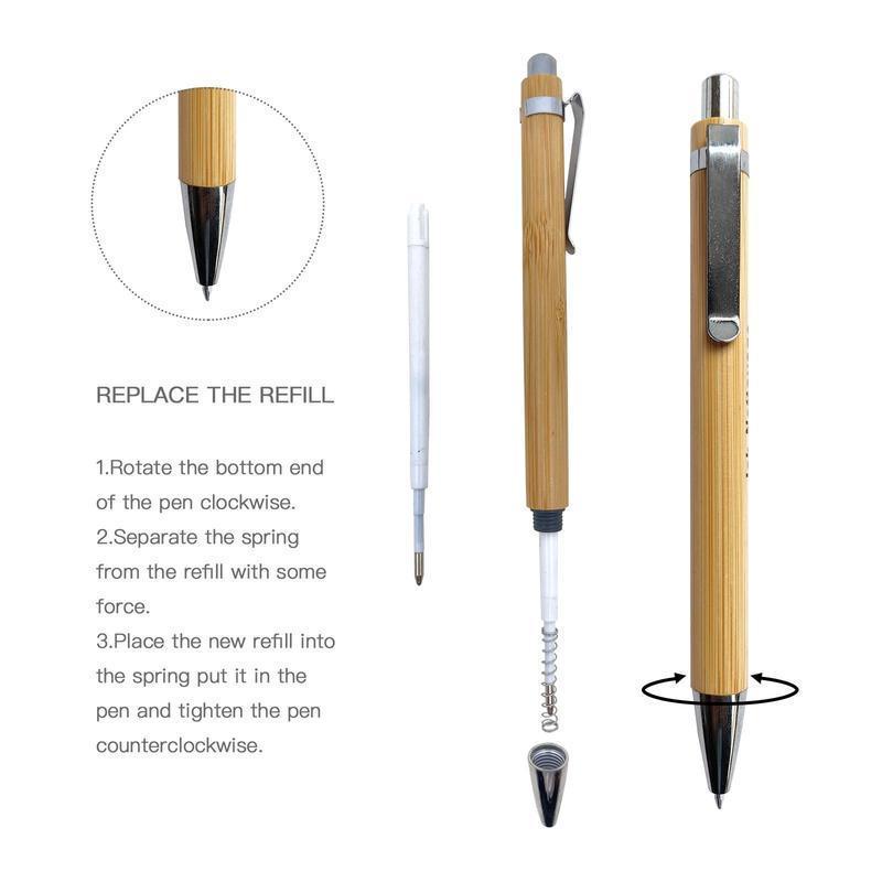 Bamboo Ballpoint Pen - Promotional Eco-friendly pens - Eco-Friendly Corporate Gifts Dubai