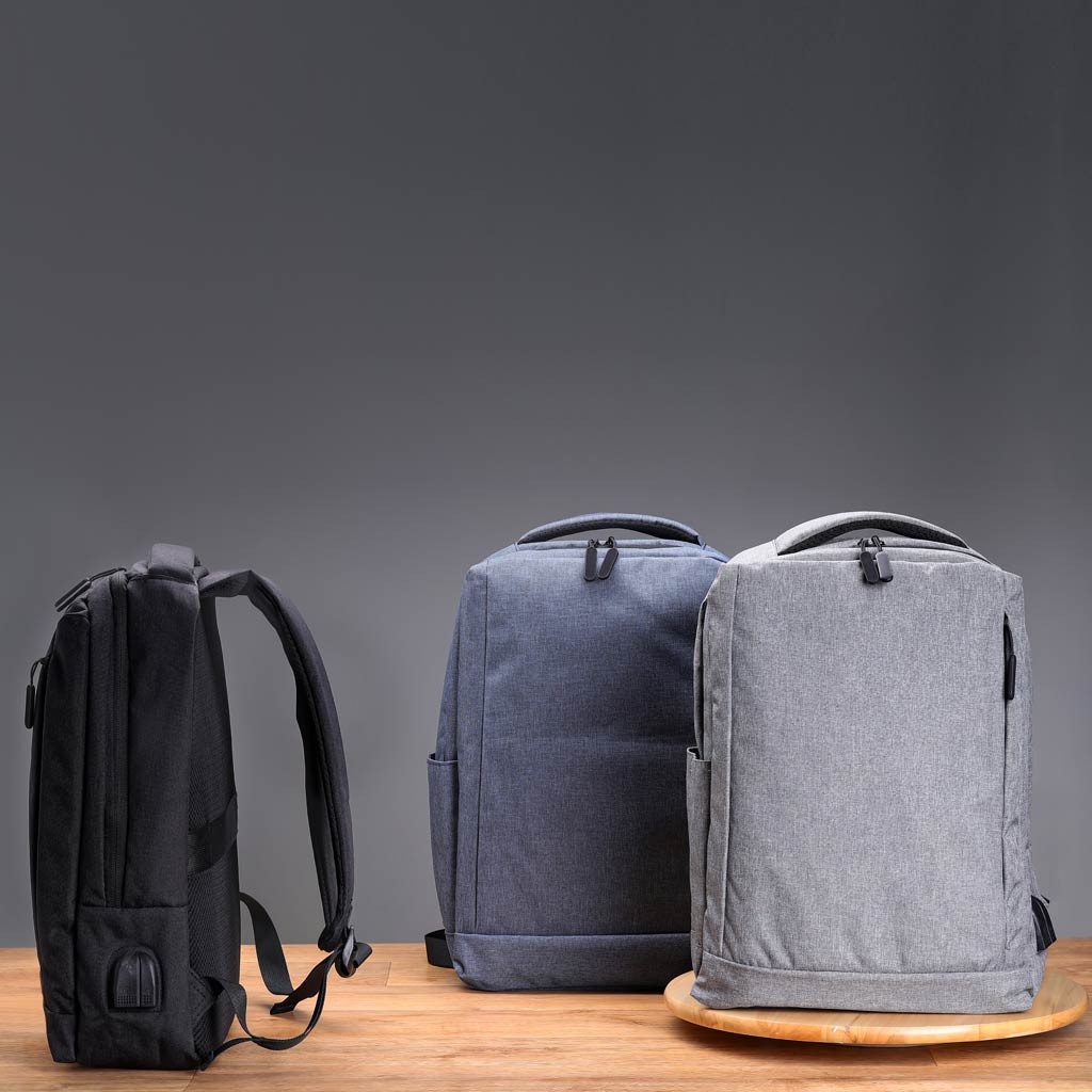 BARUTH - Giftology GRS-certified Recycled RPET Backpack - Blue - Backpacks - Eco-Friendly Corporate Gifts Dubai