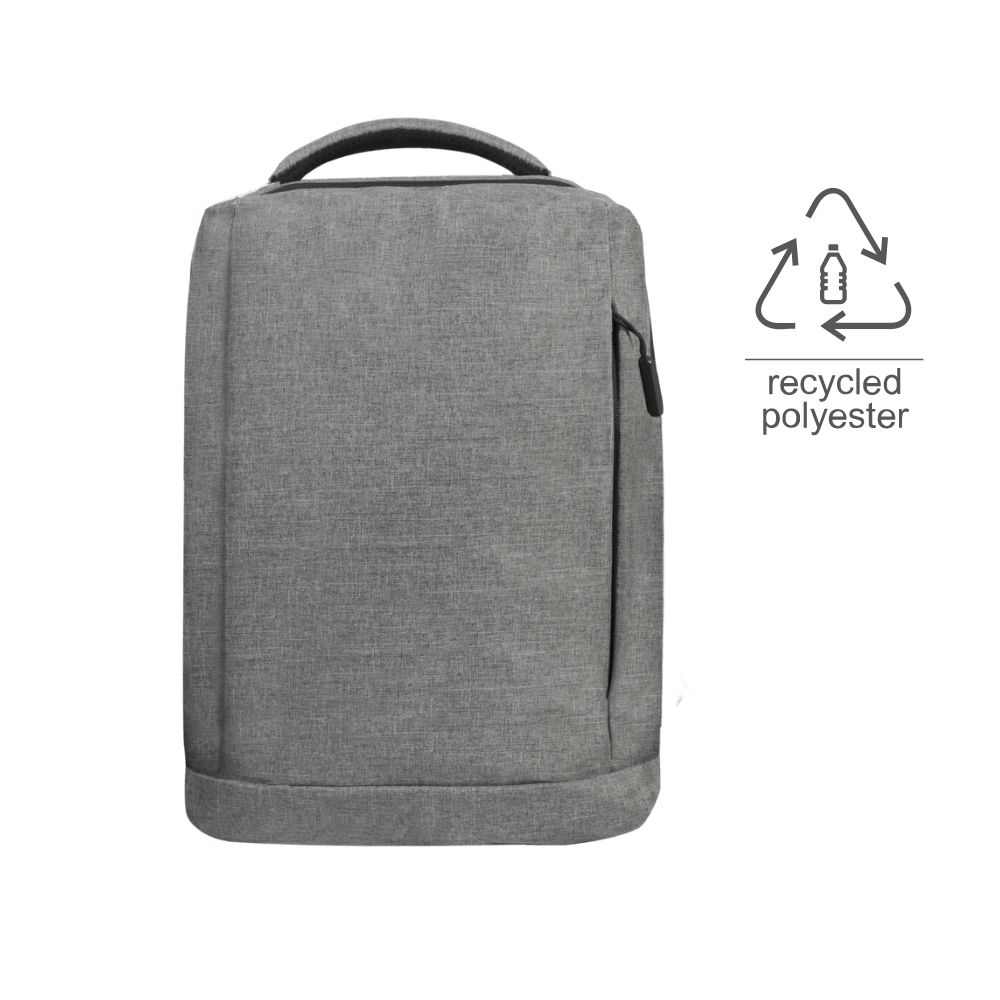 BARUTH - Giftology GRS-certified Recycled RPET Backpack - Grey - Backpacks - Eco-Friendly Corporate Gifts Dubai