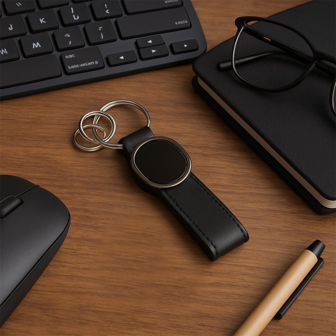 BELMONTE - PU & Metal Keychain - Key Holders - Eco-Friendly Corporate Gifts Dubai