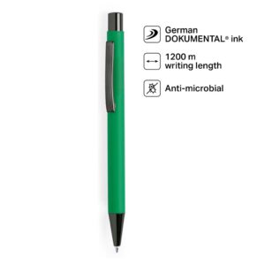BILLUND - Giftology Metal Ballpen - Green (Anti-bacterial) - Promotional Eco-friendly pens - Eco-Friendly Corporate Gifts Dubai
