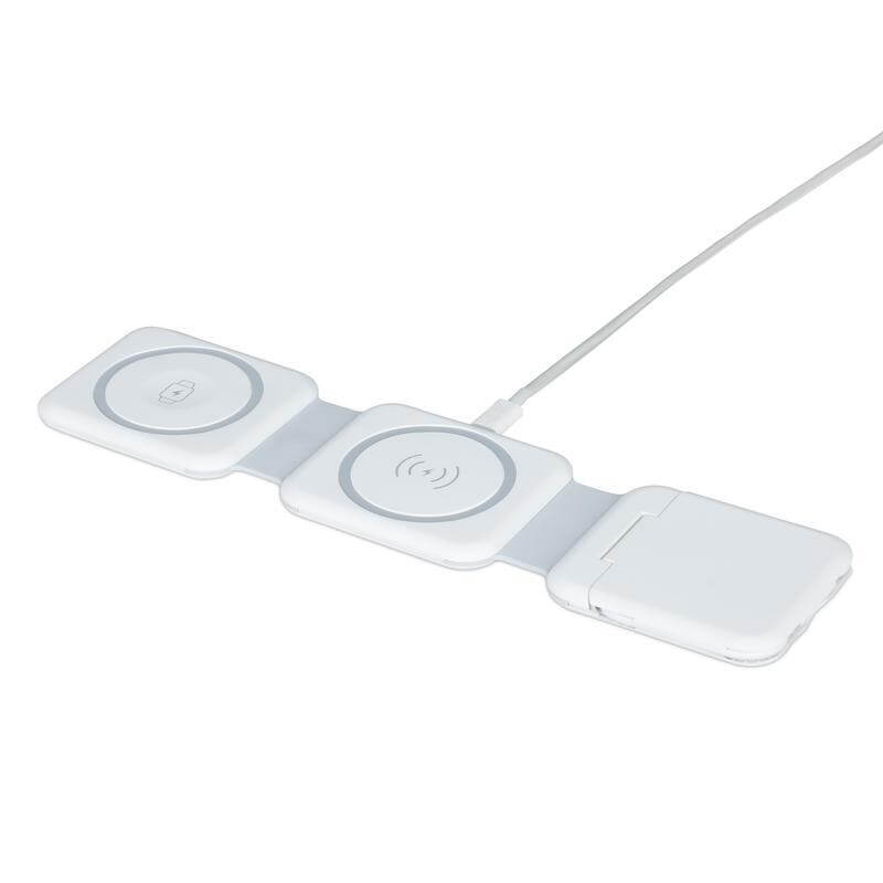 BOLERO - @memorii 2 in 1 Wireless Charger with Multi Cable Set - White - Chargers - Eco-Friendly Corporate Gifts Dubai