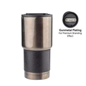 BOLIN - Hans Larsen Insulated Tumbler with Grip Sleeve 530ml - Black - Mugs & Cups - Eco-Friendly Corporate Gifts Dubai