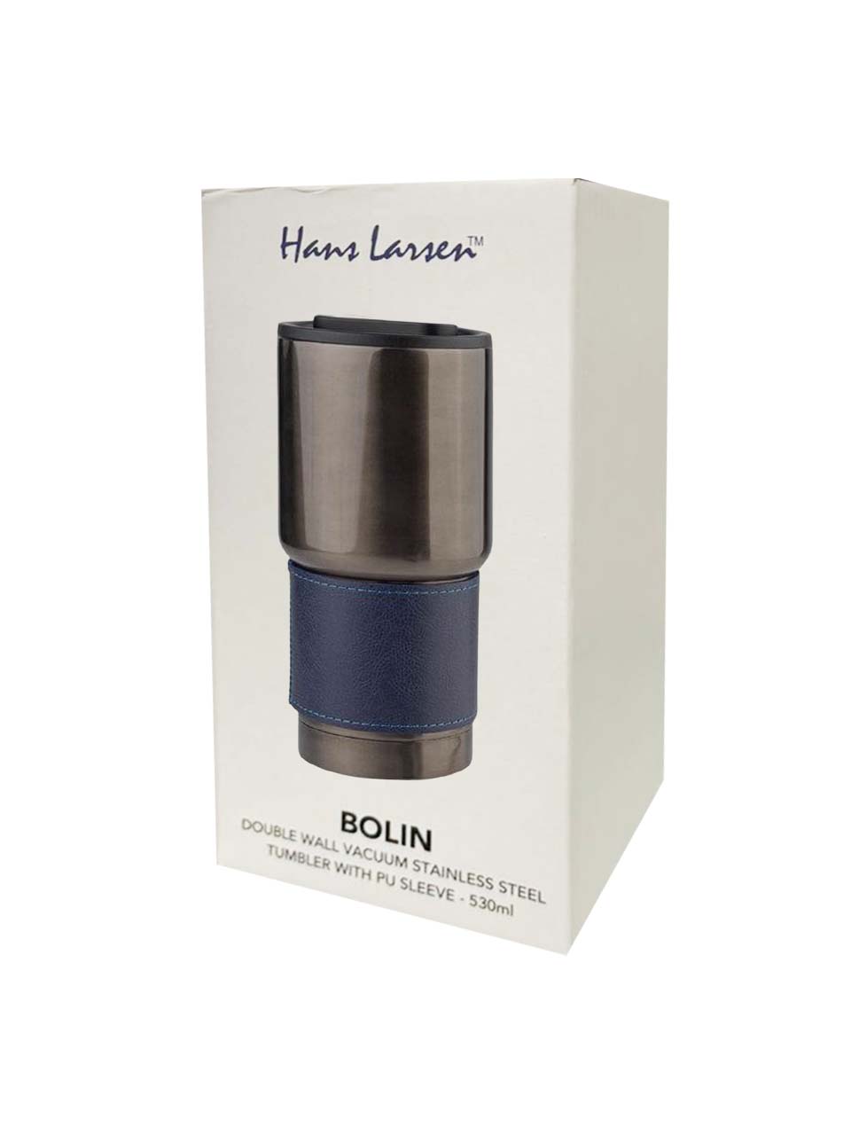 BOLIN - Hans Larsen Insulated Tumbler with Grip Sleeve 530ml - Blue - Mugs & Cups - Eco-Friendly Corporate Gifts Dubai