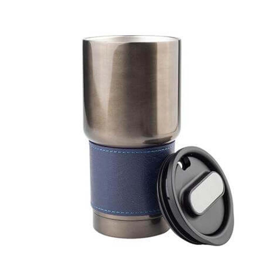 BOLIN - Hans Larsen Insulated Tumbler with Grip Sleeve 530ml - Blue - Mugs & Cups - Eco-Friendly Corporate Gifts Dubai