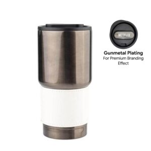 BOLIN - Hans Larsen Insulated Tumbler with Grip Sleeve 530ml - White - Mugs & Cups - Eco-Friendly Corporate Gifts Dubai