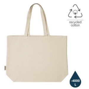 BORKUM - GRS-certified Recycled Cotton Beach / Shopping Bag - Natural - Shopping & Tote Bags - Eco-Friendly Corporate Gifts Dubai