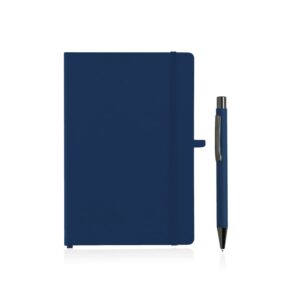 BORNA - Giftology A5 Hard Cover Notebook and Pen Set - Navy - Notebooks, Pads & Folders & Gift Sets & For your Office - Eco-Friendly Corporate Gifts Dubai