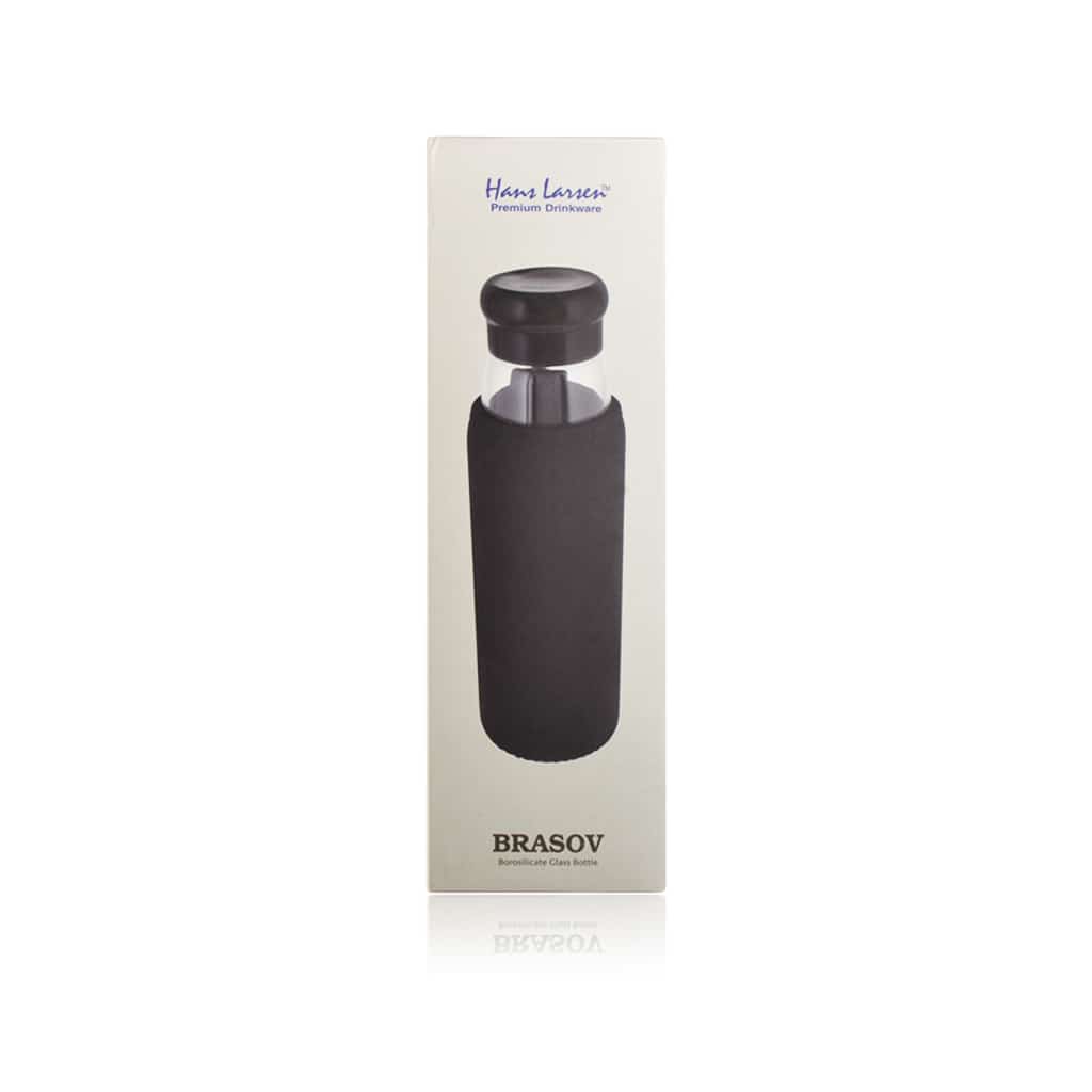 BRASOV - Hans Larsen Borosilicate 500 ml Glass Bottle - Flasks & Bottles - Eco-Friendly Corporate Gifts Dubai
