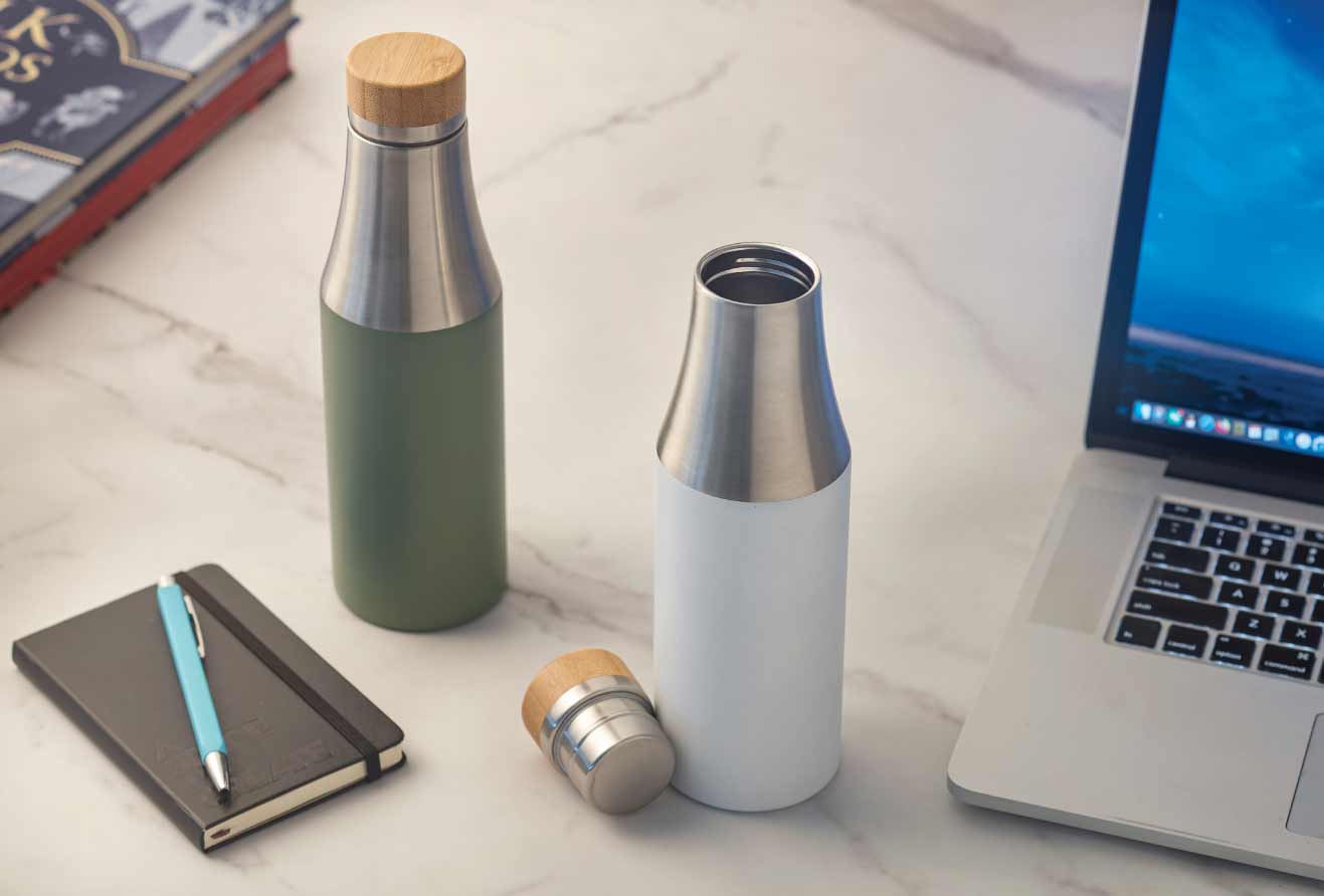 BREDA - CHANGE Collection Insulated Water Bottle - Aqua Green - Flasks & Bottles & Mugs & Cups - Eco-Friendly Corporate Gifts Dubai