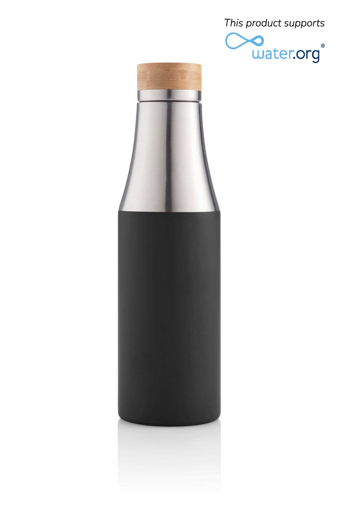 BREDA - CHANGE Collection Insulated Water Bottle - Black - Flasks & Bottles & Mugs & Cups - Eco-Friendly Corporate Gifts Dubai