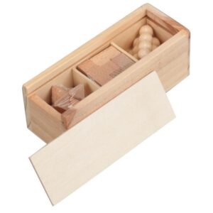 BRENNA - eco-neutral 3 pcs Brain Teaser Puzzle Set - Kids & Back-to-School - Eco-Friendly Corporate Gifts Dubai