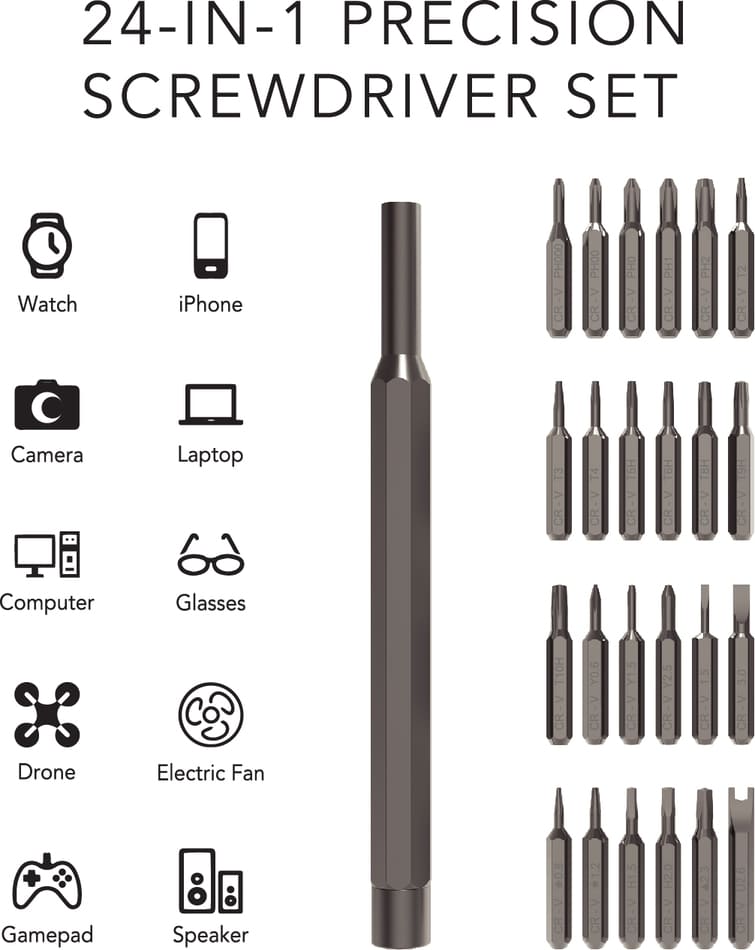 BREVIK - 24-in-1 Precision Screwdriver Set - Car Accessories - Eco-Friendly Corporate Gifts Dubai