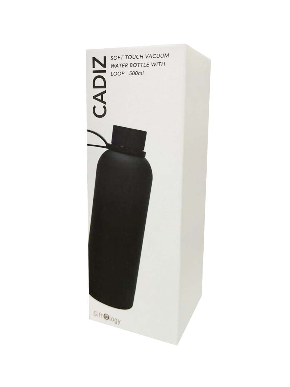 CADIZ - Giftology Double Wall Stainless Steel Bottle 500ml - Black - Flasks & Bottles - Eco-Friendly Corporate Gifts Dubai