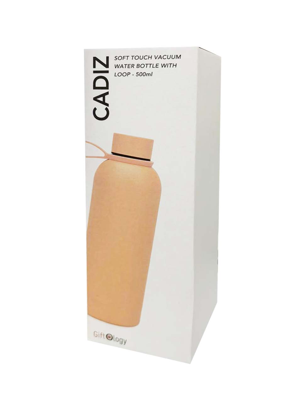 CADIZ - Giftology Double Wall Stainless Steel Bottle 500ml - Peach Pink - Flasks & Bottles - Eco-Friendly Corporate Gifts Dubai