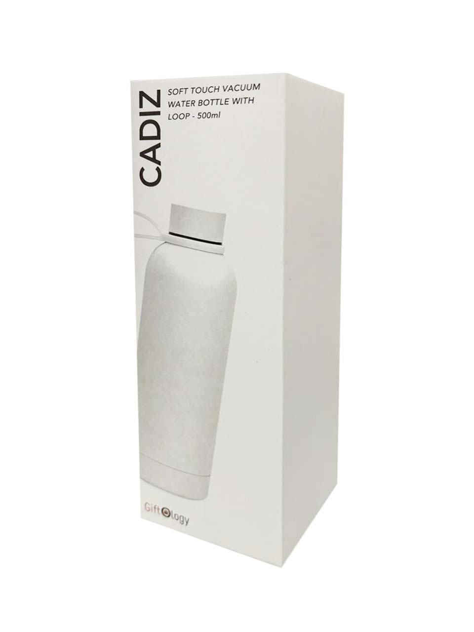 CADIZ - Giftology Double Wall Stainless Steel Bottle 500ml - White - Flasks & Bottles - Eco-Friendly Corporate Gifts Dubai