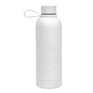 CADIZ - Giftology Double Wall Stainless Steel Bottle 500ml - White - Flasks & Bottles - Eco-Friendly Corporate Gifts Dubai