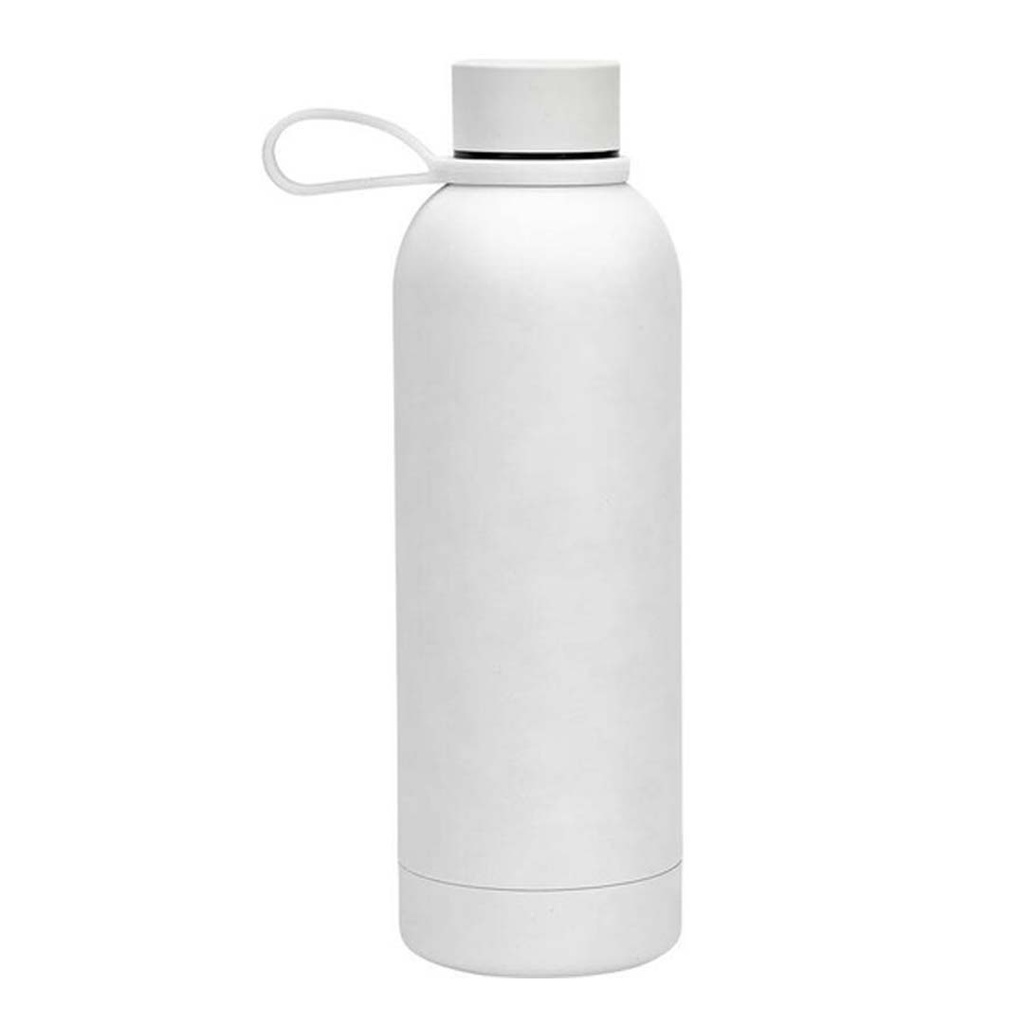 CADIZ - Giftology Double Wall Stainless Steel Bottle 500ml - White - Flasks & Bottles - Eco-Friendly Corporate Gifts Dubai