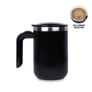 CAFFE - Hans Larsen Auto-Stirring Coffee Mug - Black - Mugs & Cups - Eco-Friendly Corporate Gifts Dubai
